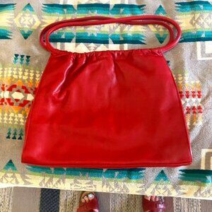 Red Leather Handbag